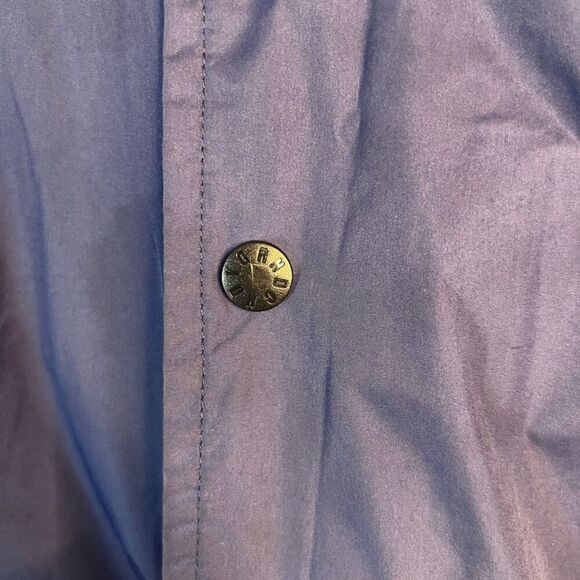 CG Habitats Navy Blue Snap Button Up "MT Terrain Parks" Windbreaker Size XL - Picture 7 of 12